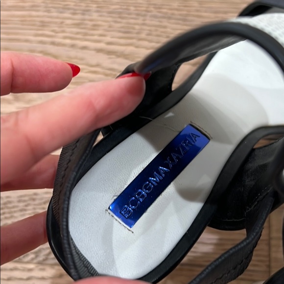 BCBG MAXAZARIA black & white heels size 8 - Picture 3 of 5